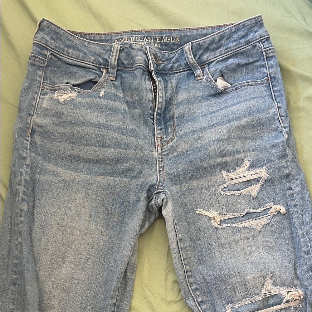 American Eagle Outfitters Women's High Rise Light Blue Jeans